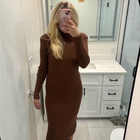 ASTR the Label Long Sleeve Turtleneck Sweater Dress - Picture 11 of 11